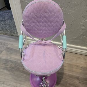 Purple‎ and Teal Doll Salon Chair